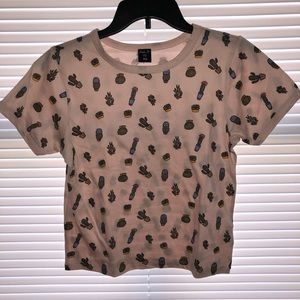 Light pink cactus top